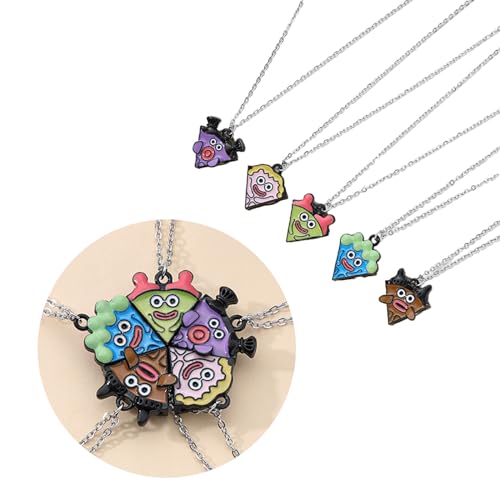 5 Pieces Friendship Necklaces, Best Friend Pizza Pendant Necklace Necklace2