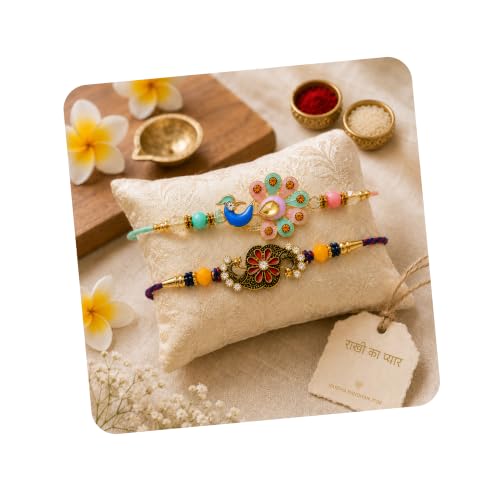 Image of FINEMOE Rakhi Set for Brother, Raksha Bandhan Gifts | Skin Friendly Adjustable Tie, Rakhdi Festival