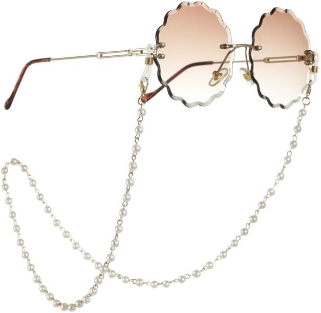 Women's Sunglasses Accessories Casual Hanging Neck Eyeglass Rope Retro Beaded Round Bead Chain