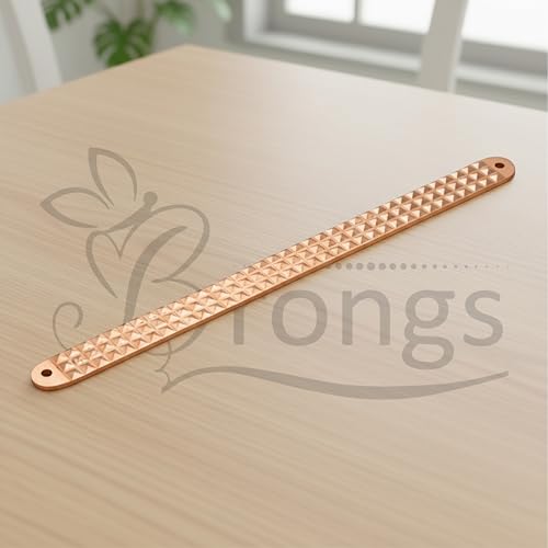 Image of Copper 108 Pyramid Strip |Size- 10.5Inch |Weight of 1 Pyramid Strip - 152gm Approx |Vastu Remedy Tool |Strip with Pyramid Design for Correcting Corner | Home & Spritual Decor | Pack of 3