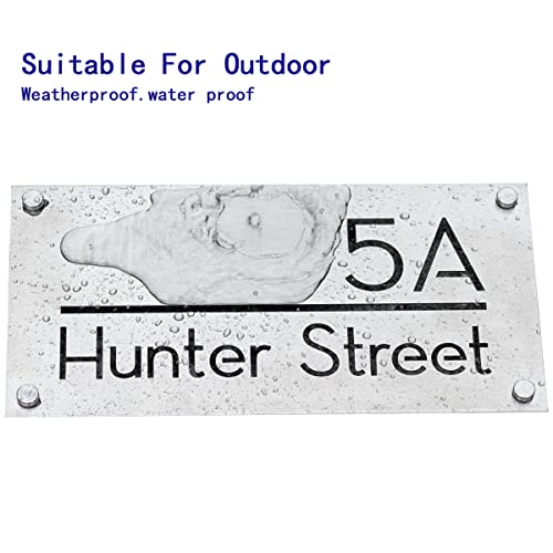 304 Stainless Steel Modern House Number For Outside, Address Number Plaque, Custom Sign,Personalized Sign 30X15Cm #TOP2