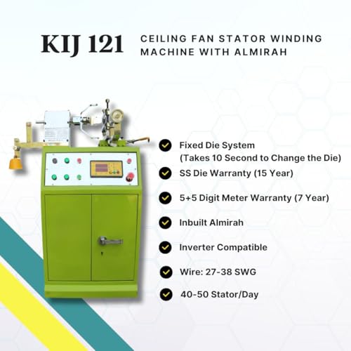 Image of KIJ 121 Ceiling Fan Stator Winding Machine with Almirah