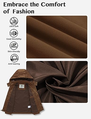 Image of WenVen Boy's Lightweight Casual Cotton Military Jacket Outerwear with Hood