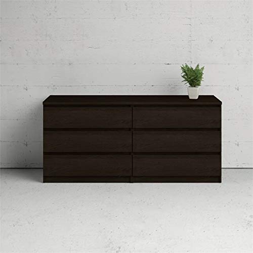 Tvilum Scottsdale 6 Drawer Double Dresser, Coffee #TOP3