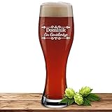 🖋 INDIVIDUELLE GRAVUR – Wir veredeln das Bierglas mit einer hochwertigen, zeitlosen und haltbaren Laser-Gravur. Du kannst für deine Namensgravur, deinen Wunschtext oder Geburtsjahr bis zu 15 Zeichen angeben.