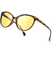 TJUTR Polarisierte Nachtfahrtbrille Damen, Nachtsichtbrillen Reduzieren Blendung UV-Schutz Nachtb...
