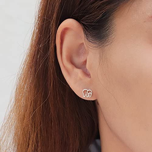 Boma Jewelry Sterling Silver Elephant Stud Earrings2