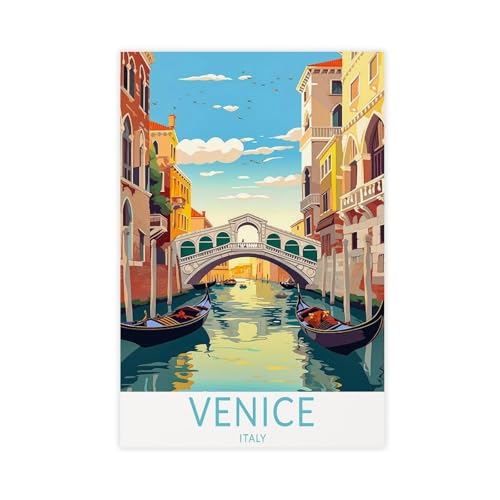 Poster Venise Italie sur toile, le cadeau déco idéal pour bureau et chambre