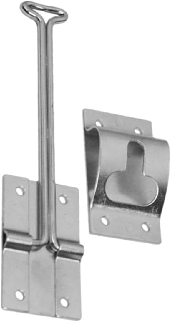 VOSAREA 1 Set Durable Metal Rv Door Latch Hook Easy Installation Camper Door Holder for Outdoor Use Heavy Duty Latch Weather Resistant Design