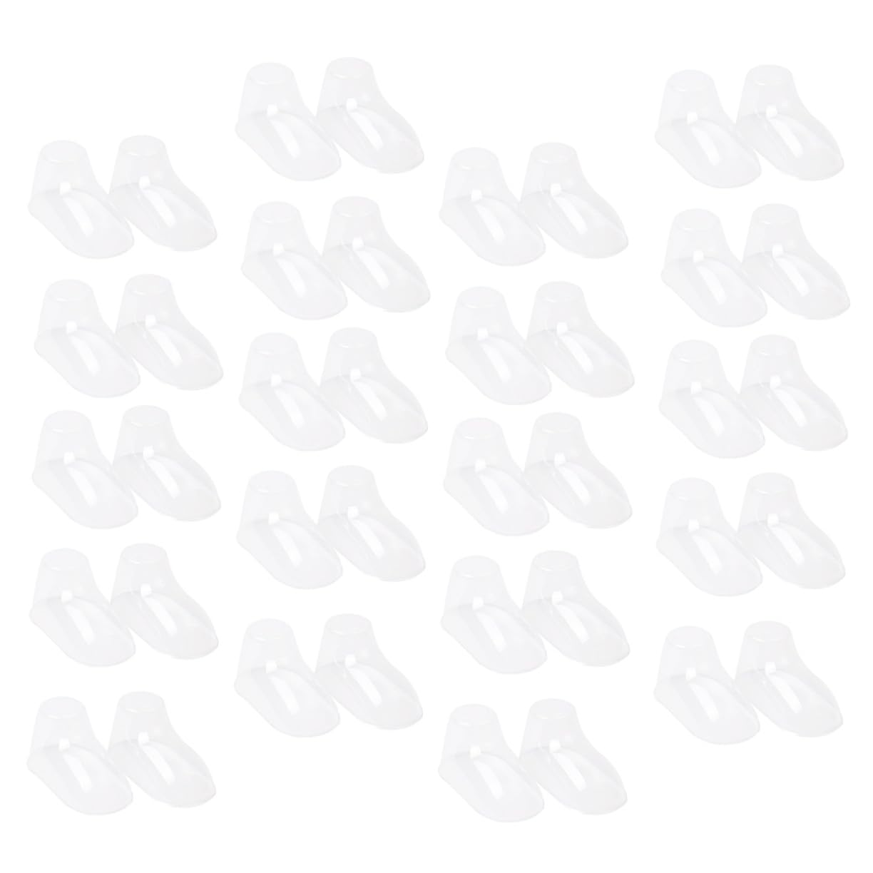 MAGICLULU 100 Stück Pvc Schuhspanner für Babysocken Transparenter Babyfuß Präsentationsständer Robuster Kunststoff Schuhhalter für Kleinkinderschuhe Langlebiger Sockenhalter für Ladendisplays