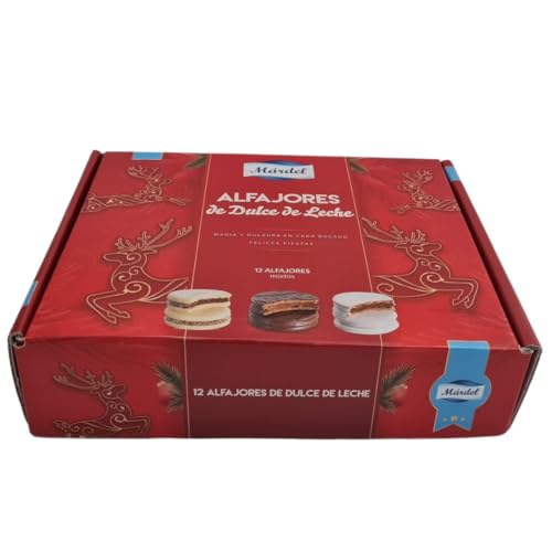Mardel - Alfajores mixtos maicena, negros y blancos - 12 unidades