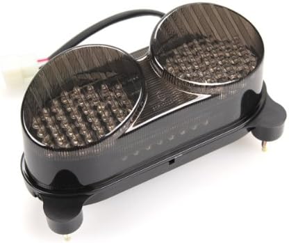 Integrated Sequential LED Tail Lights Smoke Lens for 1998-2005 Kawasaki Ninja ZR7(S) ZX-6R ZX-9R ZZR600