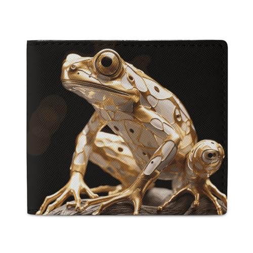 Wallet for Men Credit Card Holder Heavy Industry Frog Slim Leather Wallet for Women Menâ€™s Wallet