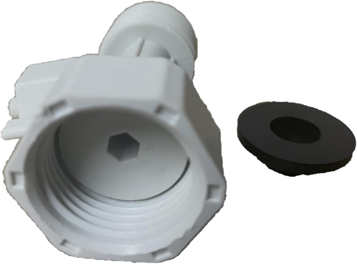 NuFlush Bidet Attachment T Adapter, 7/8 inch Pipe Male, 7/8 inch Female,1/4 Inch Hose Attachment.
