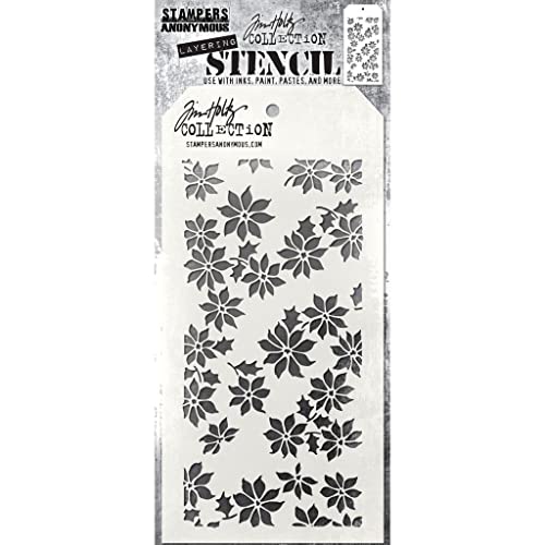 Pochoir à plusieurs couches Tim Holtz 10x21 cm pour carterie créative