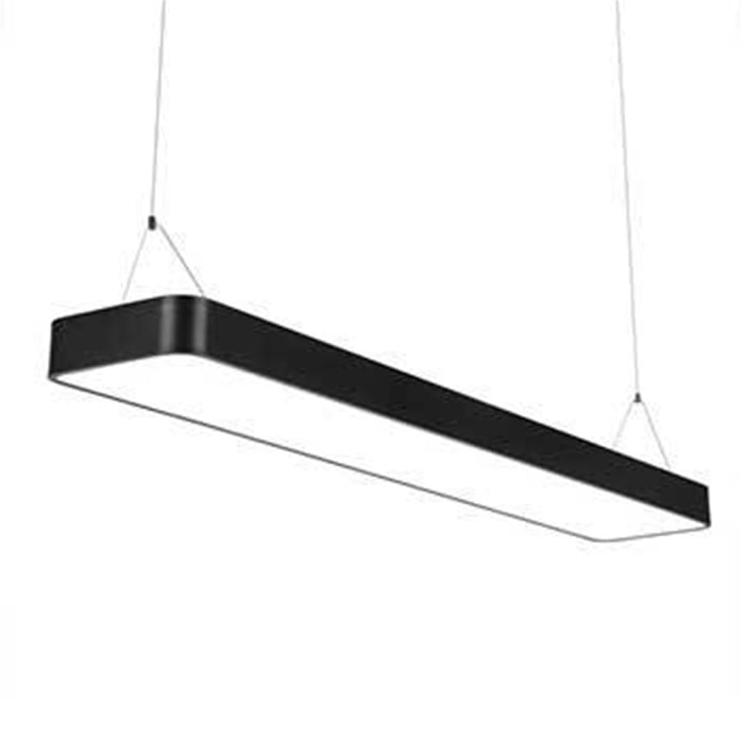 Lámpara colgante para techos altos LED rectangular lineal minimalista de gran tamaño 8