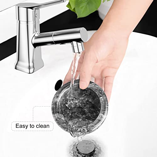 Mortar And Pestle Set, Marble Mortar And Mushroom Pestle,For Pills Herbs Spices,With Brush,Placemat,Crusher Set 4 Inch 1/2 Cup,Easy To Grip,Stone Grinder Gets A Fine Grind Easily #TOP3