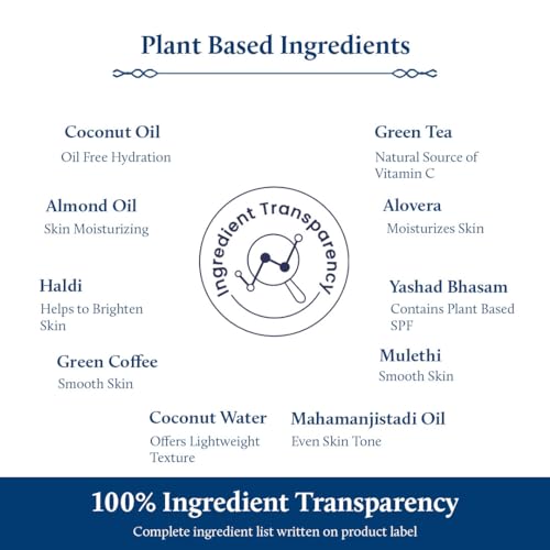 Blue Nectar Coconut Sunscreen SPF 50 Lotion | No White Cast, Plant Based Photostable Sunscreen with Vitamin C for Skin Brightening (18 Herbs, 50ml) - Image 6