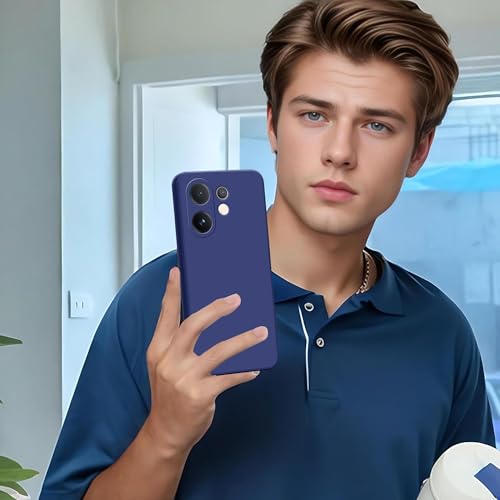 Image of SBMS Silicone Back Cover Case for Vivo V60 5G /V60e 5G /T4 Pro 5G | Soft Micro-Fibre Lining Inside | Camera Protection Bump | Shockproof Back Cover Case for Vivo V60 5G (Candy Cloth Blue)