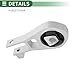 Motoforti Engine Motor Mount, Torque Strut Mounting, for Jeep Renegade 1.4L 2015-2018, No.68257232AA, Silver Tone