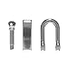 10 Pack Stainless Steel Adjustable D-Shackle for Outdoor Rope or Paracord
