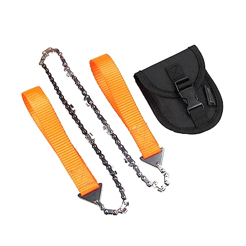 BESPORTBLE Outdoor Chainsaw Portable Folding Hand Chain Tool Pruning Saws Survival Equipment for Camping Tree Cutting
