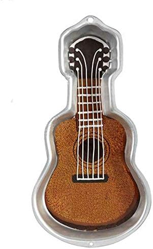ZJWEI Plane Aluminum Alloy 3D Cake Mold Baking Mould Tin Cake Pan -guitar