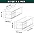 LALASTAR 2 Pack Fridge Organizer with Pull-out Drawer, Stackable Freezer Organizer Bin, Pantry Organization and Storage, BPA Free, 3.17QT