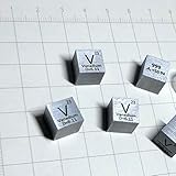10 mm Vanadium Metal Cube 99.9% Pure for Element Collection Lab Experiment Material Hobbies Substance Block Display