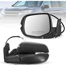 Left Driver Side Mirror Fits for Honda Pilot 2016-2022 Support Power Heated Power Adjustment with Turn Signal Light Support Memory 76250-TG7-A62 HO1320307 10Pins