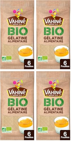 Vahiné Gélatine Alimentaire Bio, 10g (Lot de 4)
