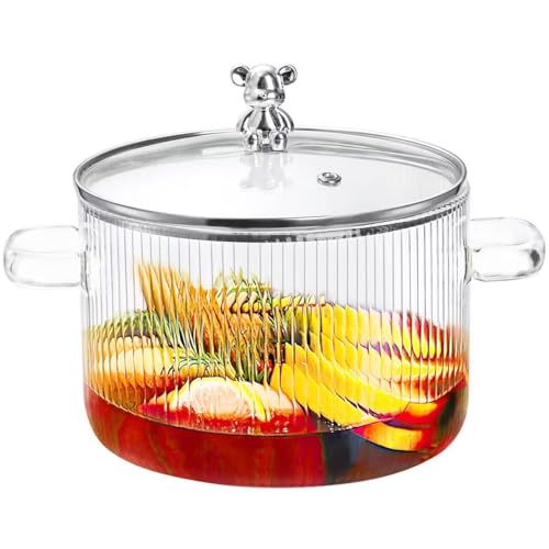 Jucoan 1.8L Glass Saucepan With Lid