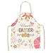 Tablier De Cuisine Femme, Funny Happy Easter Egg Fleur Lettre Imprimer Unisexe Tabliers De Cuisine Antifouling Pour Femmes Tabliers De Cuisson Pour Hommes Tablier Masterchef Pour Enfant Adulte Maiso
