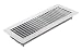 Accord ABFRWH412 Floor Register with Louvered Design, 4-Inch x 12-Inch(Duct Opening Measurements), White