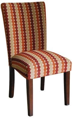 HomePop Parsons Upholstered Accent Dining Chair, Set of 2, Sienna Toned Circle