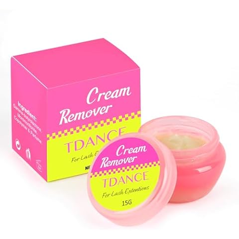 TDANCE Cream Lash Remover for Lash Extensions, Lash Extension Remover, Low Irritation Cream for Sensitive Skin, Professional Eyelash Extension Remover for Salon(Lash Remover,15g) Cover