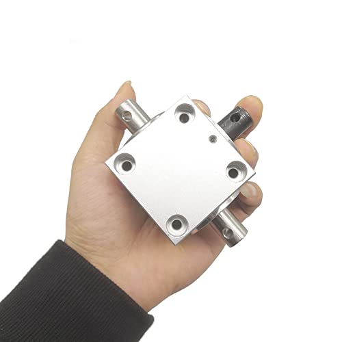 Image of 1:1 Right Angle Tapered Bevel Gearbox 1.5 Module 20 Teeth 90 Angle Drive Steering Gear Device Simple Mechanical DIY Module with 15mm Shaft