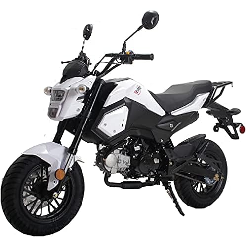 X-PRO 125cc Motorcycle Bike Dirt Bike 125cc Gas Motorcycle Bike Street Bike Adults Dirt Bike Dirtbike,White