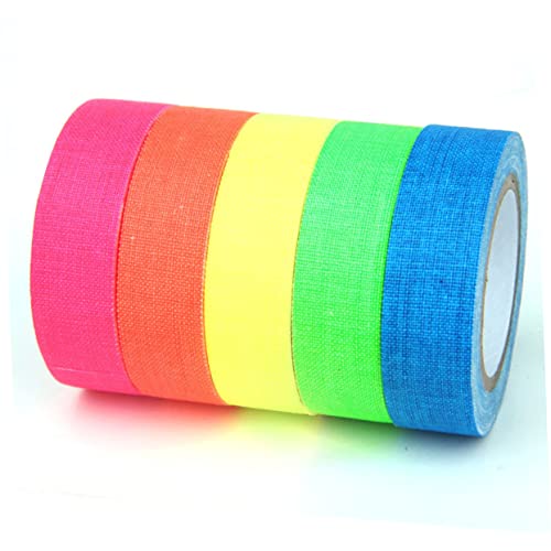 Generic 24 Rolos Fita Fluorescente Brilha Na Fita Escura Fita De Luz Neon Fita De Brilho Para o Palc