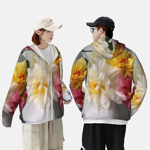 Veste UPF 50+ homme anti-UV à fleurs pour randonnée active - 5