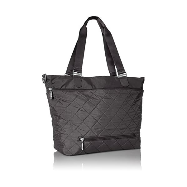 Baggallini womens Quilted Avenue Tote With Rfid Top Handle Handbag
