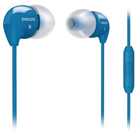 Philips in-Ear Headphone with mic - Light Blue (SHE3595LB/)