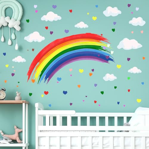 Vinilo decorativo Rainbow Cloud con nubes y arcoíris miniatura 6