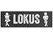 Produktbild Türschild LOKUS Toilettenschild WC-Schild Gäste-WC witzig Party Feier