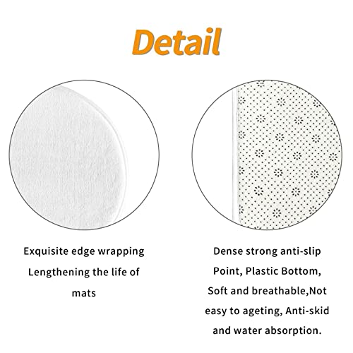 Badematten Set 3 Teilig,Toilettenmatte Set,3Er Badgarnitur Badezimmer Matte Set Dusch Bade Matte Vorleger Teppich 3D… – Bild 5