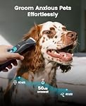 oneisall Quiet Dog Clippers for Grooming LED Light, Cordless Dog Grooming Kit 4 in 1, 2000mAh Pet Clippers Paw Trimmer Nail Grinder for Paw, Nail, Face, Ears, Legs, Body | Quiet Clippers & Nail Grinder, Cordless, 3.7 hrs Runtime, LED Display, Safe fo