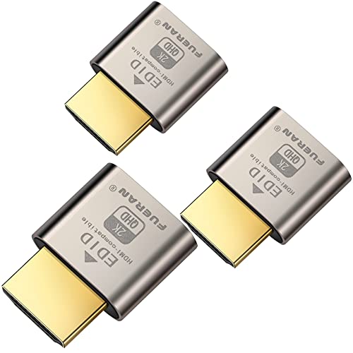 Image of HDMI Dummy Plug Headless Ghost Display Emulator HDMI-Compatible(Fit Headless-1920x1080 New Generation@60Hz)-3Pack