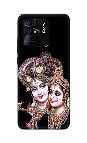 Image of PRINTFIDAA� Printed Hard Back Cover Case for Redmi 10 | Redmi 10 Power Back Cover (Radha Krishna) -2808