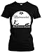 Produktbild Waidmannsheil Girlie Shirt | Jagd | Jäger | Wildschwein | Wild | Förster | Damen | Frauen | Revier | Keiler | Hirsch | Fun (M, Schwarz)