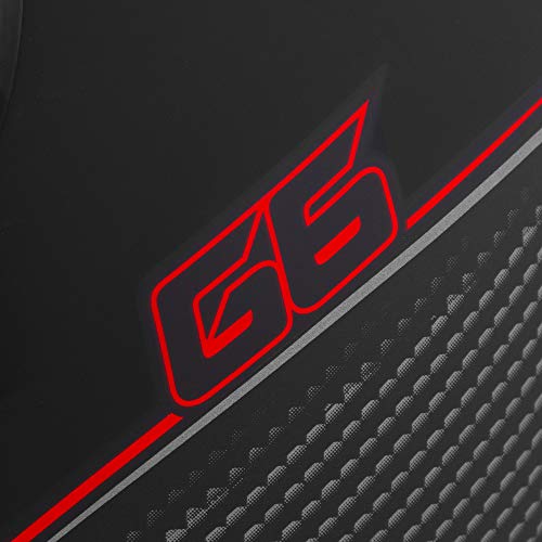 Pro Tork Capacete Evolution G6 Limited Edition Fosco 58 Preto/Vermelho